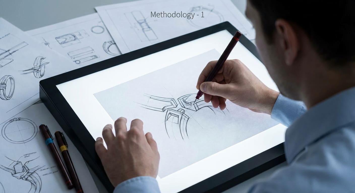 Процесс разработки технической документации с чертежами и схемами