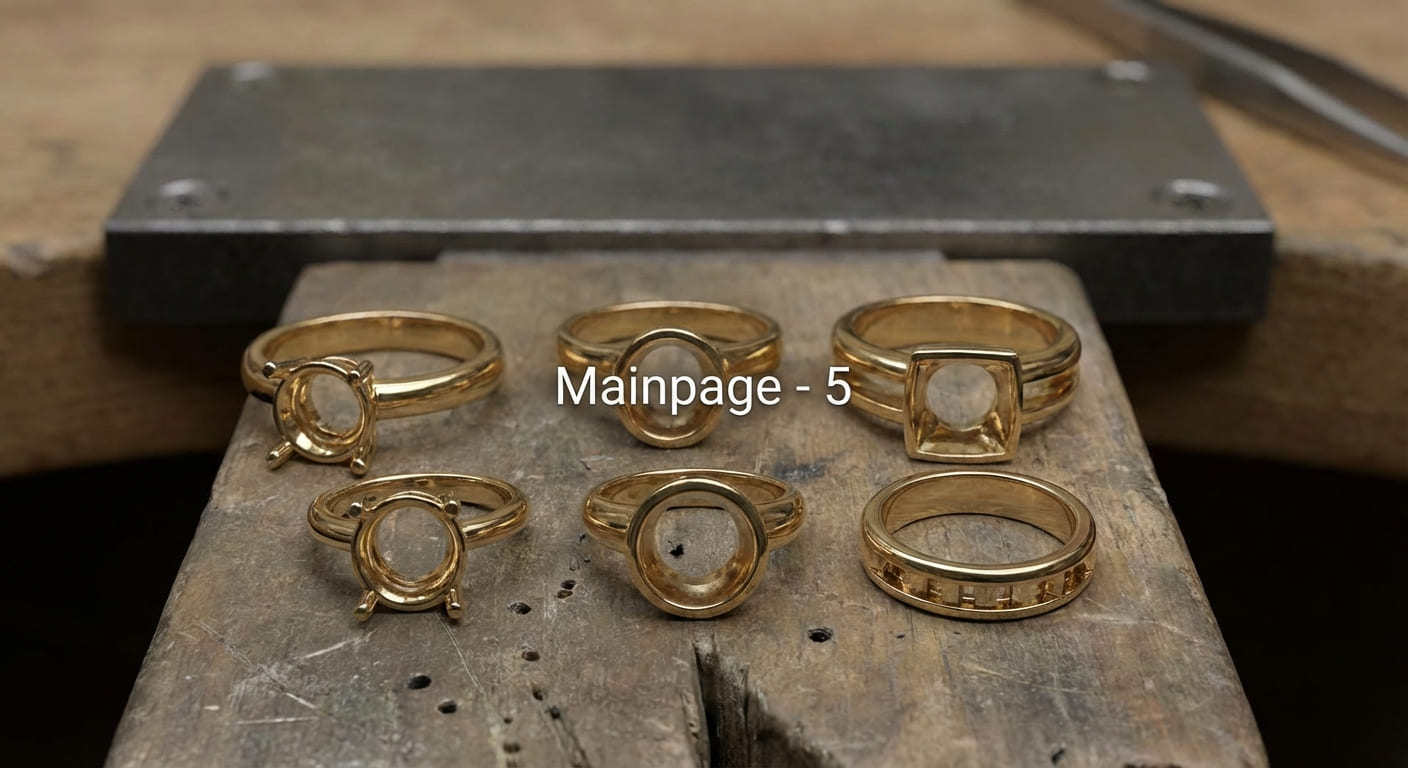 Различные варианты посадочных мест камней с техническими параметрами